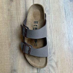 Birkenstock Arizona Sandal Womens Shoe Size 8 39 Tan Leather Footbed Men 6